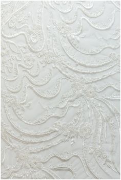 Beautiful heavy beaded wave/flower lace fabric for bridal dresses.  Color off-white + sequins + beads ❀❀ SAMPLE SWATCH ❀❀ If you want to check the color and quality, you can order a swatch here (READ DESCRIPTION OF THE LISTING  https://www.etsy.com/listing/733242442/sample-swatch-please-read-description?ga_search_query=sample&ref=shop_items_search_1&crt=1 Please note, that it can happen, that till you get your lace sample with air mail, the lace could be sold in this time.  Perfect for dressmaki Flower Lace Fabric, Fabric Wedding Dress, Bridal Lace Fabric, Wedding Dress Lace, Flower Lace, Lace Bridal, Fabric Floral, Sequin Beading, Bridal Lace