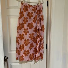 Bought From South Moon Under Pink Lined Skirt For Brunch, Pink Floral Print Bottoms For Brunch, Pink Maxi Skirt For Summer Brunch, Pink Floral Print Maxi Skirt For Vacation, Pink Floral Print Maxi Skirt For Brunch, Pink Floral Print Skirt For Brunch, Pink Long Skirt For Brunch, Pink Summer Skirt For Brunch, Pink Relaxed Maxi Skirt For Day Out