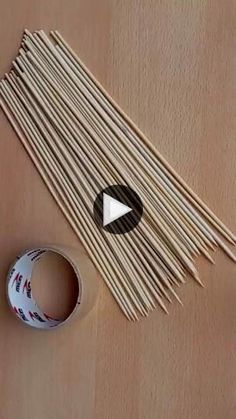 a video demonstrating how to make an umbrella out of sticks