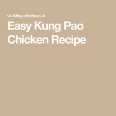 an image of easy kunng pao chicken recipe