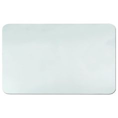 a white mouse pad sitting on top of a desk