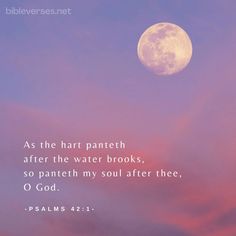 Bible - Verse, Psalms 42:1 God Psalms, Quotes About God, Water