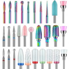 Amazon.com: Depvko 30Pcs Nail Drill Bits,3/32 Inch Ceramic Bits for Nails Sets, Diamond Cuticle Efile Carbide Remover Bits for Home Salon Acrylic Gel Nail Manicure Pedicure Tools(Come with 3 Cases) : Beauty & Personal Care Gel Nail Manicure, Nail File Machine, Nails Sets, Nail Dust Collector, Nail Drill Bits, Gel Nails At Home, Latest Nail Art, Acrylic Gel, Diamond Nails