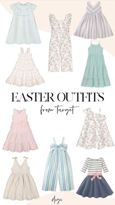 Easter Outfits For Family, Family Easter Outfits, Toddler Easter Outfit, Toddler Girl Easter Outfit, Toddler Girls Easter Dresses, Easter Dress Toddler, Girls Easter Outfit, Easter Minis, Kids Easter Outfits