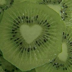 a close up view of the inside of a kiwi fruit