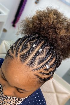 Half Braided Hairstyles, Natural Hair Haircuts, Lil Girl Hairstyles, Feed In Braids Hairstyles, Plaits Hairstyles, Box Braids Hairstyles For Black Women