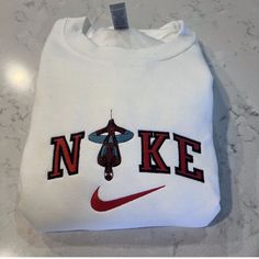 Not Nike Brand Please Allow Up To A Week To Ship Design Size Is 7x5 -Unisex Sizing True To Fit -Embroidered Design -Use Gildan Brand For Crewnecks, However There May Be A Substitute For A Similar Brand -Available In S, M, L, Xl, 2xl Size Of Design Is The Same For All Sizes Of Crewnecks So Design Will Look Smaller On A 2xl Compared To A S Material Is 50/50 Cotton/Polyester *Colors May Vary Slightly* Spiderman Crewneck, Nike Spiderman, Spiderman Graphic, Spiderman Outfit, Bts Hoodie, Vintage Nike Sweatshirt, Ship Design, Embroidered Nike