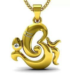 Om Ganesha, Gold Pendants For Men, Gold Pendent, Indian Fashion Jewellery, Mens Gold Jewelry, Lord Ganesha, Gold Jewelry Fashion