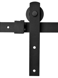 an image of a black door handle on a white background