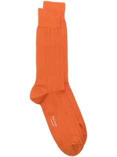 burnt orange cotton blend ribbed knit logo print to the rear mid-calf length pull-on style Be sure before opening, as socks and hosiery can only be returned in their original, unopened packaging. Casual Orange Socks For Fall, Classic Ribbed Fitted Socks, Classic Fitted Ribbed Socks, Classic Ribbed Socks, Fitted Solid Color Ribbed Socks, Casual Orange Winter Socks, Cheap Casual Orange Socks, Ribbed Orange Sweater, Classic Mid-calf Cotton Socks