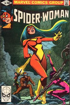 the cover to spider - woman comic book