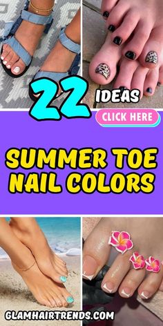 ☀️💅 Cool Summer Nail Ideas for Sunny Days! Mani Pedi Color Combos Summer 2024, Nails For Beach, Pedicure Trends, Toe Nail Colors, Pink Pedicure, Easy Nail Designs Summer, Toenail Designs Summer, Subtle Nail Art, Modern Nail Art