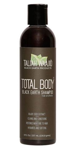 TALIAH WAAJID TOTAL BODY 2-n-1 SHAMPOO 8oz - Textured Tech Over Processed Hair, Taliah Waajid, Organic Bath Products, Black Seed Oil, Body Black, Black Seed