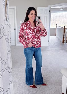 Light Layers & Fresh Denim: Try-On Haul for the Changing Seasons Colorful Tops, Light Layers, Shoes Jeans, Curling Hair With Wand, Happy Hump Day, Beauty Hair Makeup, Hump Day, In Between