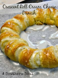 a croissant roll cream cheese danish