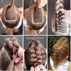 “So here is the Step by Step tutorial for the #fauxquiffmowhawk that I posted today. Please feel free to ask any questions. ❤️ TUTORIAL Step 1. Part a…” Day Hairstyles, Bangs Ponytail, Cool Hairstyles For Girls, Hairstyles For Girls, The Best Hairstyles, Hairstyles Volleyball, Hairstyles Braids, Sporty Hairstyles, Dutch Braid