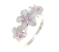 PRICES MAY VARY. Flower size: 8mm 10mm 8mm (approx 5/16 inch) Petal: brush finish Weight of a size 8: approx 2.6 grams Stone: pink Cubic Zirconia (CZ) Stamp: 925 Free Jewelry Gift Box Included Sterling silver 925 3 Hawaiian plumeria flower ring pink cz size 5 Hawaiian Plumeria, Pink Ring, Hand Made Jewelry, Flower Ring, Toe Rings, Jewelry Gift Box, Free Jewelry, Womens Jewelry Rings, Metal Jewelry