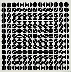 a black and white pattern with circles on it