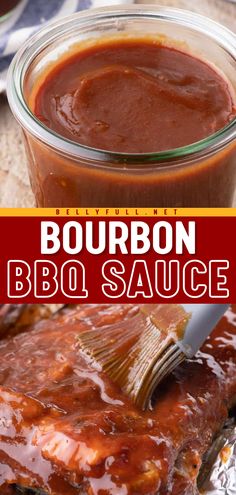 Sweet and sticky with just the right amount of heat, this Bourbon BBQ Sauce has a richness and depth of flavor like no other BBQ sauce recipe. Enjoy slathered over your favorite grilled meats all summer long! Raspberry Bbq Sauce Recipe, Bourbon Bbq Sauce, Braised Short Ribs Recipe, Everyday Dinners, Healthy And Unhealthy Food, Bbq Sauces, Grilled Meats