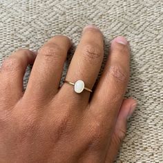 Mother of Pearl : symbolizes good luck and prosperity. Metal: Sterling Silver or 14K Gold Filled Stone: Mother of Pearl cabochon 8 x 6 mm Mother Of Pearl Ring, Pearl Ring, Good Luck, Mother Of Pearl, Gold Filled, Silver Rings, Sterling Silver, Ring, Stone