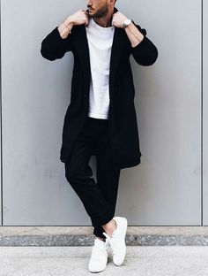 Guy Fashion, Winter Coat Outfits, Mode Tips, Mens Life, Mens Fashion Smart, Hoodie Streetwear