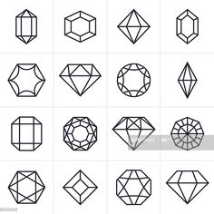 the different shapes and sizes of diamond diamonds are shown in this diagram, which shows how to