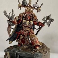 a warhammer is standing on top of a table