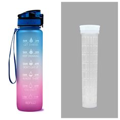 two different types of plastic water bottles