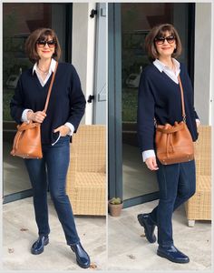 Comment bien porter le bleu marine ? Dressing Capsule, Camel Outfit, Women's Fashion