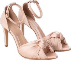 Feminine Fitted Evening Sandals, Fitted Feminine Evening Sandals, Chic Gala Sandals With 4-inch Heel, Chic Blush Evening Sandals, Chic Blush Sandals For Evening, Elegant Ankle Strap Sandals With Removable Insole, Elegant Blush Wedding Heels, Elegant Blush Heels, Elegant Blush Heels For Wedding