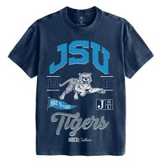 a t - shirt with the word lsu tigers on it and an image of a tiger