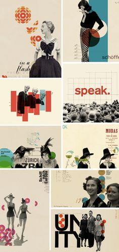 many different images are shown with the words speak in each one's upper right corner