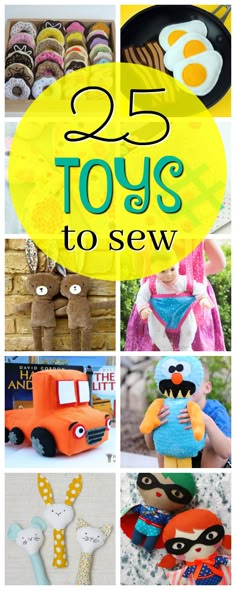 25 toys to sew patterns and instructions