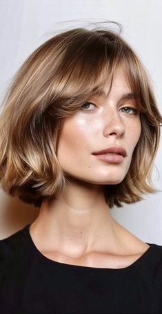 Short Hair Not Bob, Blond Bob Hairstyles For Black Women, French Bob With Layers, French Bob Styling, Bob Hairdos Ideas, Short Ginger Bob, French Bob Haircut Short, Short Hairstyles 2024, Short Bob Styling Ideas