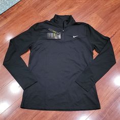 Nwt Nike Pro Warm 1/4 Zip Long Sleeve Top. Style Is Slim Fit. Running Long Sleeve, Black Half-zip Workout Top, Nike Half-zip Sportswear Top, Nike Functional Winter Tops, Nike Black Functional Tops, Nike Functional Black Tops, Functional Black Nike Tops, Black Moisture-wicking Half-zip Top, 7th Grade Outfits