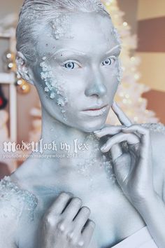 Jack Frost 2013 Ice Queen Costume, Special Fx Makeup, Theatrical Makeup, Effects Makeup, Special Effects Makeup, Make Up Inspiration