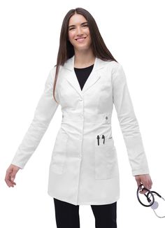 PRICES MAY VARY. PROFESSIONAL: Our Universal Stretch Collection Uniforms Are The great For Any Doctor, Nurse, Dental Assistant, Med & Nursing Students, Hospital Workers And All Other Occupations In The Medical Field. With This Collection You Will Have Comfortability & Elegance To Get Your Through Your Day! FIT & COMFORT: Offering A Contemporary Fit With A Stretch Performance Twill Fabric For Ease Of Movement. Experience Comfort And Flexability With Our Universal Stretch Fabric. Look And Feel Pro Doctor Halloween Costume, Women's Lab Coat, Female Doctors, Hospital Workers, Lab Coats, Safety Clothing, Medical Uniforms, Coat For Women, Female Doctor