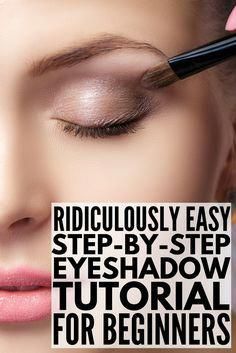 Step By Step Eyeshadow, Eyeshadow Guide, Eyeshadow Tutorial For Beginners, Eyeshadow Tips, Denise Richards, Hooded Eyes, Eye Makeup Tips