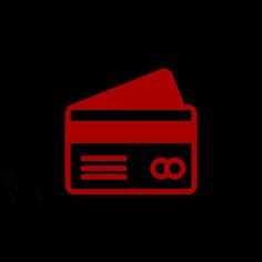 an image of a red folder icon on a black background in the style of minimalism