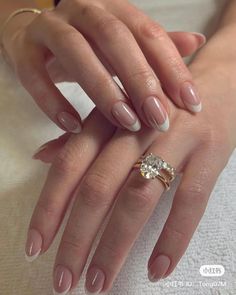 Bridal Nails French, Beach Wedding Nails, Nail Art Mariage, Wedding Day Nails, Bridal Nails Designs, Engagement Nails, Wedding Manicure, Wedding Nails For Bride, Wedding Nails Design