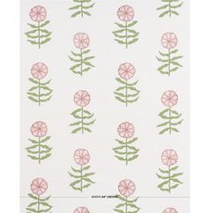 pink flowers on white background with green leaves