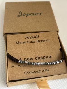 Morse Code Bracelet - A New Chapter Morse Code Bracelet, Morse Code, Ride Or Die, Mens Jewelry Bracelet, New Chapter, Jewelry Watches, Mens Jewelry, Jewelry Bracelets, Coding