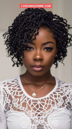 In this article, we will explore a variety of short hairstyles with crochet twists that can enhance your appearance and suit different occasions. Whether you’re aiming for a casual everyday look or something more glamorous for a special event, these ideas will help you achieve your desired style effortlessly. Short Hairstyle Twist, Crocheted Hair Styles For Black Women, Short Wavy Crochet Hairstyles, Crochet Hairstyles For Black Women Short, Yanky Twists Crochet Hairstyles, Crochet Braid Patterns Hair, Bob Crochet Hairstyles, Flexi Rod Hairstyles For Black Women, Crotchet Braids Pattern Hair