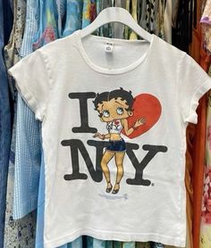 Vintage Betty Boop I Love New York City Tee Shirt Outfit Easy 30 day return policy