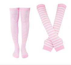 Cutecore Socks, Striped Knee High Socks, Socks Knee High, Knee High Stockings, Womens Socks, Kawaii Accessories, Clothing Details, Striped Socks