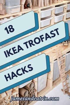 Awesome Ikea Trofast hacks and ideas to turn the insanely practical and budget-friendly Ikea TROFAST into something really good-looking! Trofast Organization Ideas, Playroom Organization Ikea Hacks, Trofast Homeschool, Ikea Trofast Clothes Storage, Ikea Trofast Craft Room, Trofast Small Room, Train Track Storage Ideas, Ikea Trofast Classroom Storage, Ikea Trofast Montessori Wardrobe