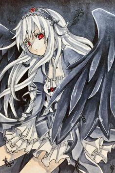 Rozen Maiden, Emo Aesthetic, Black Cartoon Characters, Gothic Anime, Black Cartoon, Beautiful Morning, Gothic Art, Cute Anime Pics, Fantasy Artwork