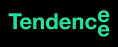 the word tendence in green on a black background