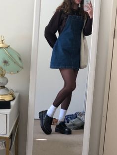 Dress Outfit Inspo Aesthetic, 90s Aesthetic Dress Outfit, 80s Outfits Fall, Elevated Indie Outfits, 50s Inspired Outfits Casual, Cozy Vintage Outfits, 80s Outfit Inspo Women, British Outfits Aesthetic, Trinket Core Outfit