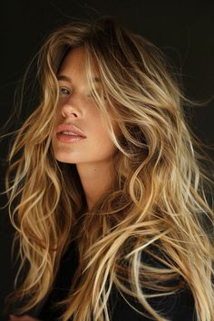 70s Aesthetic Hair, Long Extension Hairstyles, Surfer Blonde Hair, Blonde Hair Freckles, Dry Long Hair, Fall Blonde Hair, Luscious Hair, Penteado Cabelo Curto